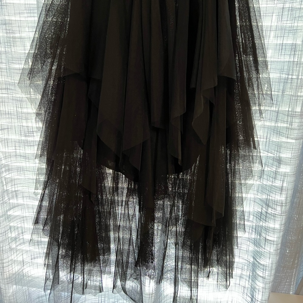 Free People Black Tulle Skirt